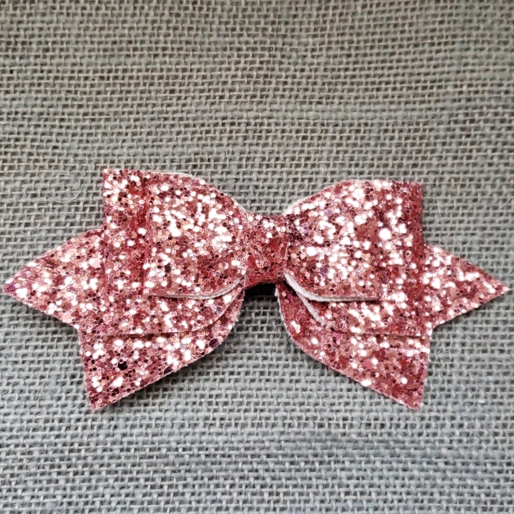 🧡Pink&Blue Glitter Bows - Picture 6 of 8